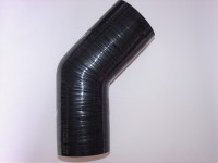 Tubo em silicone curva 45º diametro bocal 40mm
