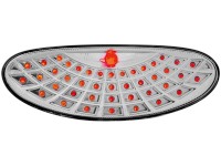 Luz de nevoeiro traseira Peugeot 206 / 206cc _ LED_43 LED_chrome