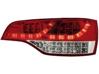 Farolins de Led Audi Q7 05-09 _vermelho/crystal