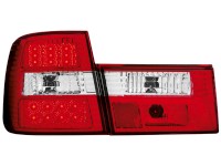 Farolins de Led BMW E34 Lim. 85-95 _ vermelho/crystal