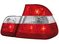 Farolins traseiros para  BMW E46 4D 98-01 _ vermelho/crystal