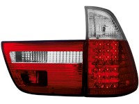 Farolins traseiros para  BMW X5 00-02 _ LED _ vermelho/crystal