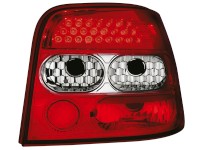 Farolins de Led VW Golf IV 97-04 _ vermelho/crystal