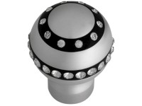 Manete de mudanças Crystal Style round Schwarz