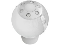 Manete de mudanças Crystal Style & leather white