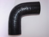 TUBO EM SILICONE CURVA 90º DIAMETRO BOCAL 54mm