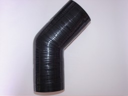 Tubo em silicone curva 45º diametro bocal 63mm