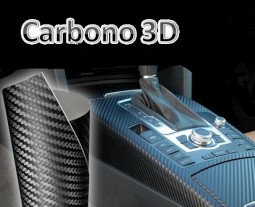 Rolo de Pelicula de Carbono 3D preto/cinza rolo de 1m x 0,50m