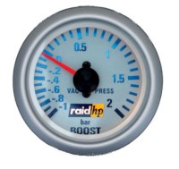 Manómetros Pressão do turbo Raid serie silver line