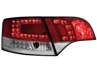 Farolins de Led Audi A4 Avant B7 04-08_LED indicator_vermelho/crys