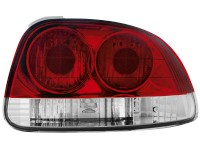 Farolins traseiros para Honda CRX del Sol 93-96 _ vermelho/crystal