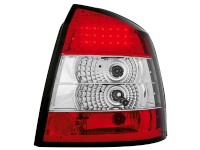 Farolins de Led Opel Astra G 98-04 _ vermelho/crystal