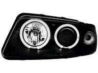 Faróis Angel Eyes  AUDI A4 B5 95-98  2 aneis _ black _ RHD