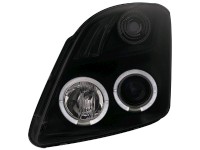 Faróis Angel eyes para Suzuki Swift 05-10_2 angel eyes _ black