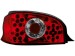 Farolins de Led Citroen Saxo 96-00 _ vermelho/crystal