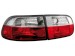 Farolins traseiros para  Honda Civic 92-95 3d _ vermelho/crystal