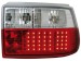 Farolins de Led Opel Astra F 91-97 _ vermelho/crystal