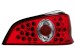 Farolins de Led Peugeot 106 96-99 _ vermelho/crystal