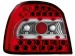 Farolins de Led Golf III 91-98 _ vermelho/crystal