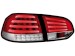 Farolins de Led VW Golf VI _ com LED indicator_ vermelho/crystal