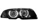 Faróis Angel eyes para   BMW E46 2d 98-01 _2 angel eyes _ black