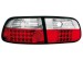 Farolins de Led Honda Civic 92-95 3d _ vermelho/crystal