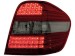 Farolins de Led Mercedes Benz M-Klasse 05+ _ vermelho/crystal