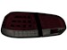 Farolins de Led VW Golf VI _ com LED indicator_ vermelho/crystal