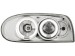 Faróis Angel eyes para  VW Golf III 92-98 _ com 2 angel eyes _ chrome