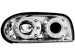 Faróis Angel eyes para  VW Golf III 92-98 _ com 2 angel eyes _ chrome