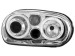 Faróis Angel eyes para  VW Golf IV 97-04 _ com 2 angel eyes _ chrome