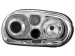 Faróis Angel eyes para  VW Golf IV 97-04 _ com 2 angel eyes _ chrome