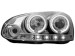 Faróis Angel eyes para  VW Golf V 03-09 _ com 2 angel eyes _ chrome