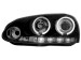 Faróis Angel eyes para  VW Golf V 03-09 _ com 2 angel eyes _ black