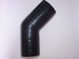 Tubo em silicone curva 45º 76mm-70mm