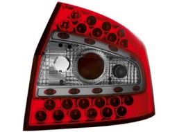 Farolins de Led Audi A4 8E Lim. 01-04 _ vermelho/crystal