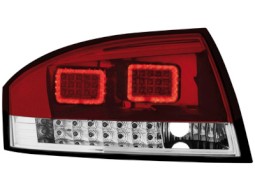 Farolins de Led Audi TT (8N3 / 8N9) 98-05 vermelho crystal