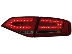 Farolins de Led Audi A4 Lim.07_ vermelho/crystal