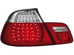 Farolins de Led BMW E46 2D 00-05 _ vermelho/crystal