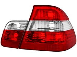 Farolins traseiros para  BMW E46 4D 10/01-2/05 _ vermelho/crystal