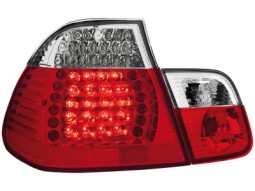 Farolins de Led BMW E46 4D 02-04 _ vermelho/crystal