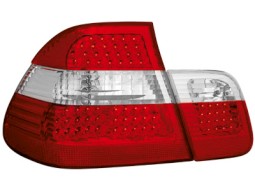 Farolins de Led BMW E46 4D 98-01 _ vermelho/crystal