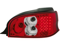 Farolins de Led Citroen Saxo 96-00 _ vermelho/crystal