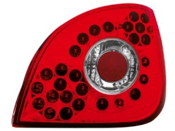 Farolins de Led Ford Fiesta 4/5 95-99 _ vermelho/crystal