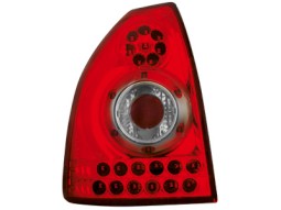 Farolins de Led Honda Civic 96-00 3d _ vermelho/crystal