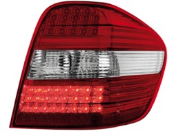 Farolins de Led Mercedes Benz M-Klasse 05+ _ vermelho/crystal