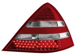 Farolins de Led Mercedes Benz SLK R170 00-04_vermelho/crystal