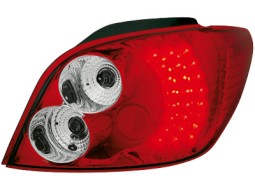 Farolins de Led Peugeot 307 01-08 _ vermelho/crystal