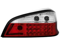 Farolins de Led Peugeot 106 96-99 _ vermelho/crystal