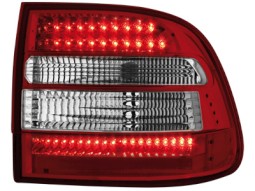 Farolins de Led Porsche Cayenne 03-07_vermelho/crystal